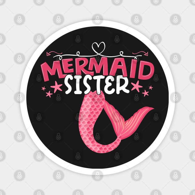 Mermaid Sister - Girl Birthday Party Gift product Magnet by theodoros20